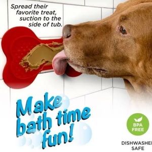 K9 Bath Buddy Distracting Lick Pad/ Lick Mat w/ Suction Cup Backing